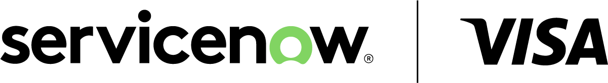 ServiceNow & Visa logo