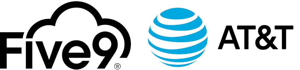 Five9 and AT&T logo